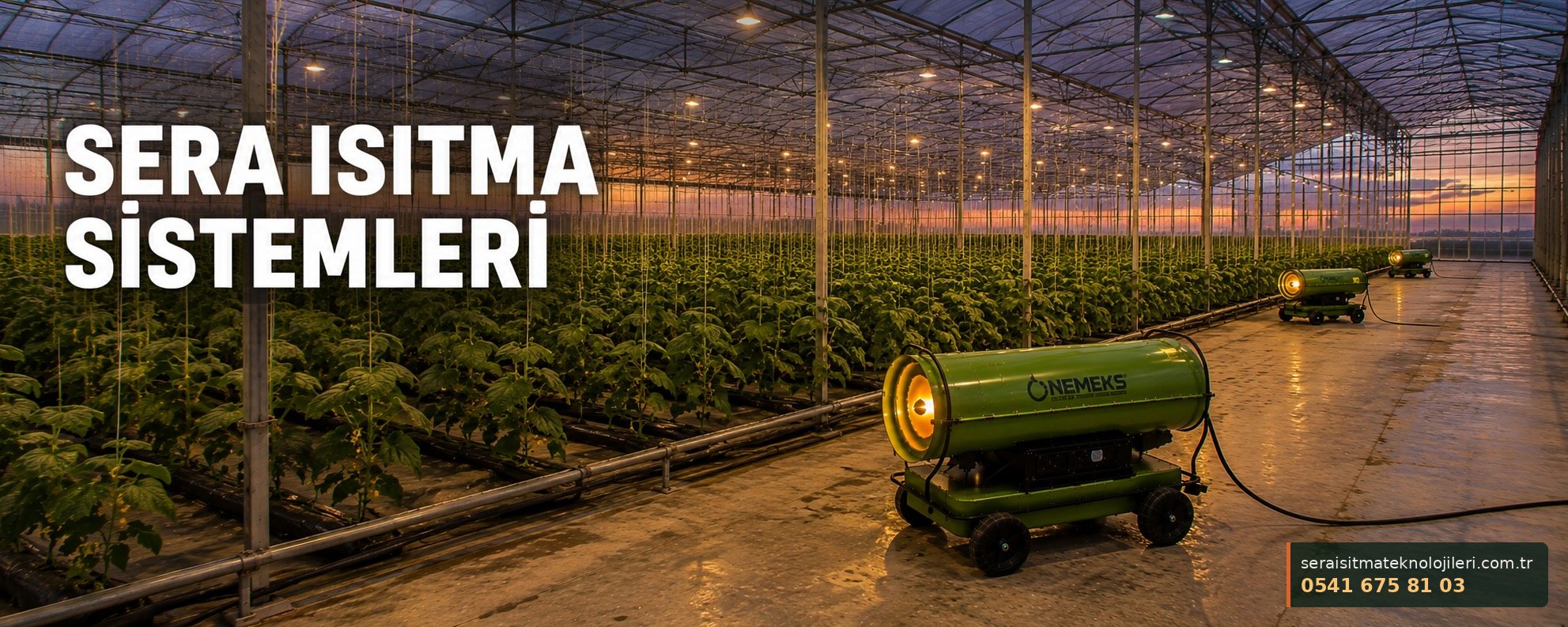 Çorum Sera ısıtma sistemleri — Nemark